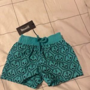 VILEBREQUIN Boys Swim Trunks - BRAND NEW WITH TAGS Blue Anchors Size 6-12 months